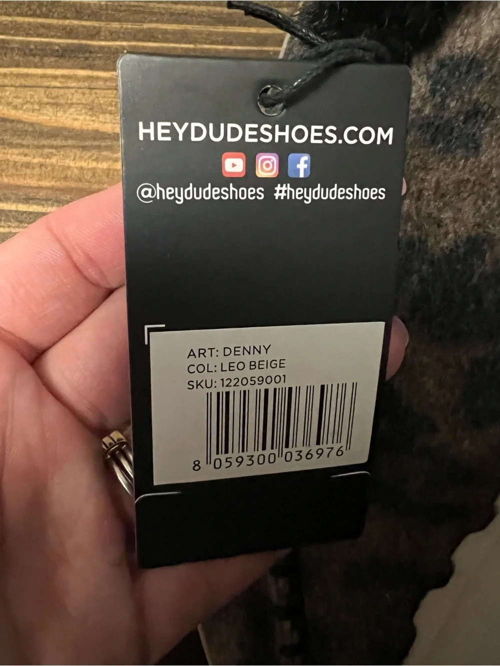 Hey Dude Boot- Size 7 Leopard Print NWT